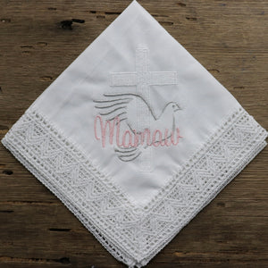 Mamaw Linen & Lace Handkerchief