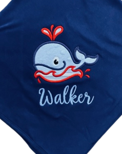 Walker/Whale Baby Blanket