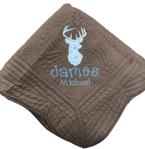 James Michael Deer Baby Quilt