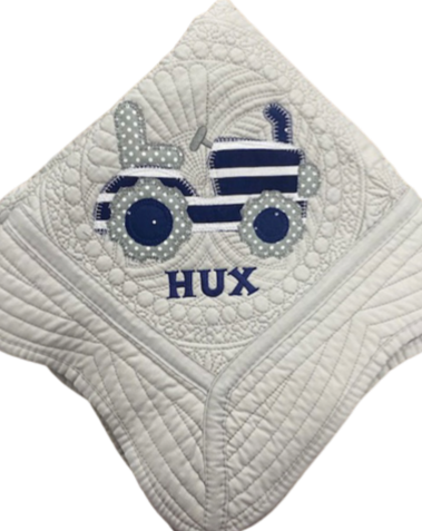 Hux Tractor Baby Quilt