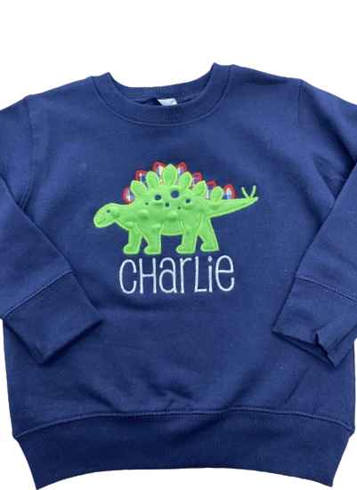 Dinosaur/Name Children’s Sweatshirt