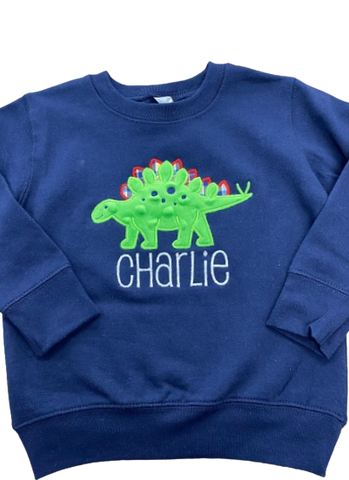 Dinosaur/Name Children’s Sweatshirt