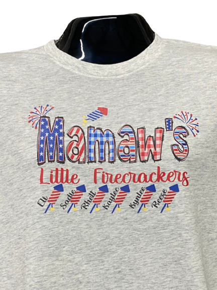 Mamaw’s Little Firecrackers Short Sleeve Shirt