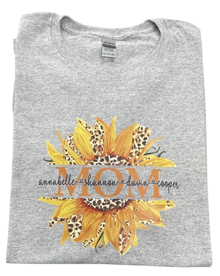 Sunflower Mom Short Sleeve Shirt