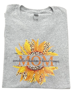 Sunflower Mom Short Sleeve Shirt