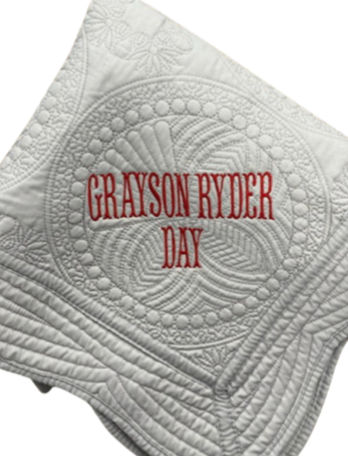 Grayson Ryder Day Baby Quilt