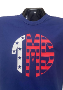 Patriotic Monogram Short Sleeve Shirt