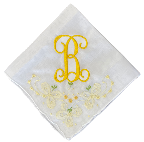 Filigree Linen Handkerchief