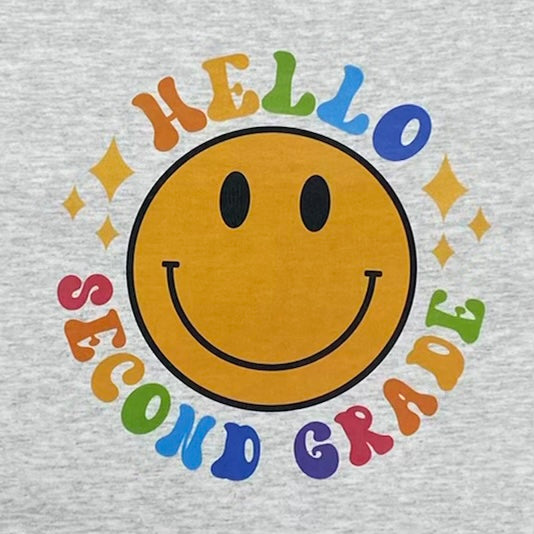 Hello Second Grade Short Sleeve Shirt