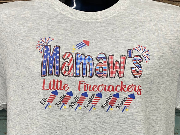 Mamaw’s Little Firecrackers Short Sleeve Shirt