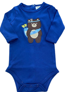 Bear/Arrow Long Sleeve Baby Onesie