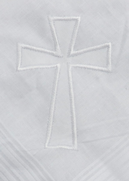 Cross Linen Handkerchief