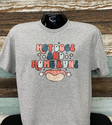 Hotdogs and Home Runs Short Sleeve Shirt
