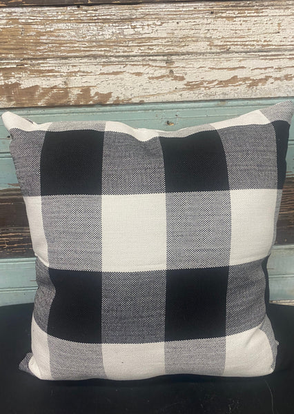 Split Initial Decorative Throw Pillow