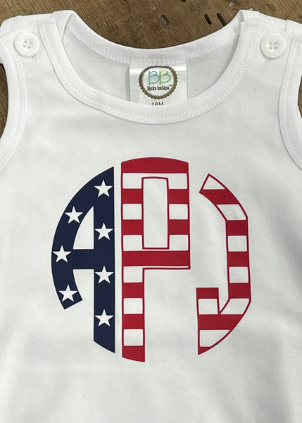 Flag Initials Baby Bubble