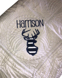 Harrison/Deer Name Baby Quilt