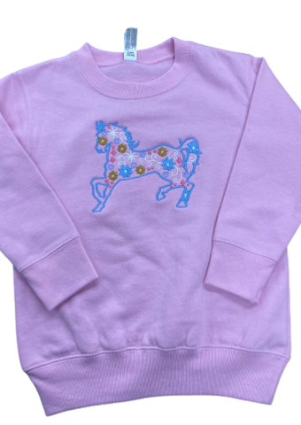 Floral Horse Children’s Sweatshirt