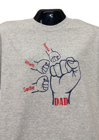 Dad Fist Bump Short Sleeve Shirt