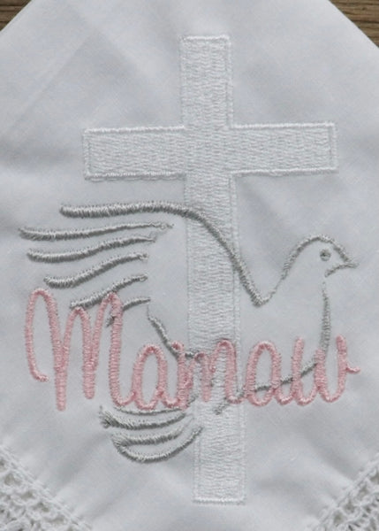 Mamaw Linen & Lace Handkerchief