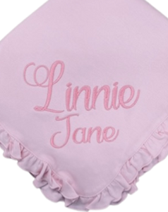 Linnie Jane Ruffle Baby Blanket