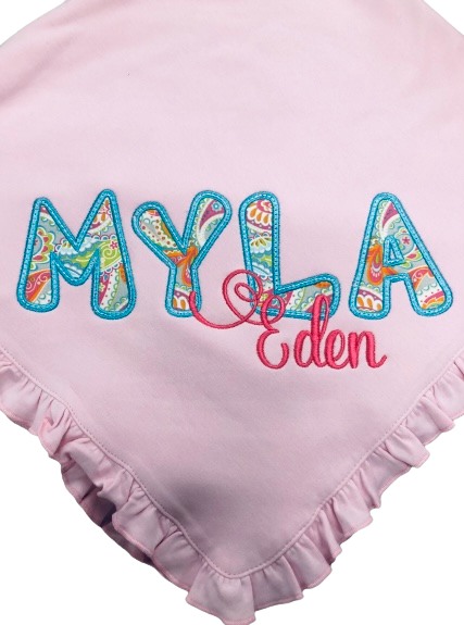 Myla Eden Ruffle Baby Blanket