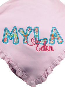 Myla Eden Ruffle Baby Blanket