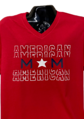 American Mom Short Sleeve Shirt