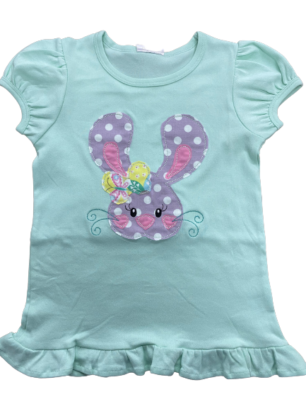 Bunny Children’s Ruffle Short Sleeve Shirt