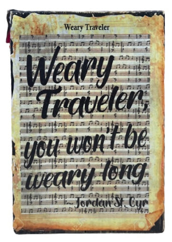 Wooden Block Sheet Music-“Weary Traveler”