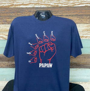 Papaw Fist Bump Short Sleeve Shirt