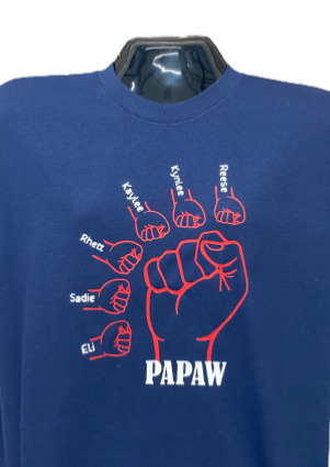 Papaw Fist Bump Short Sleeve Shirt