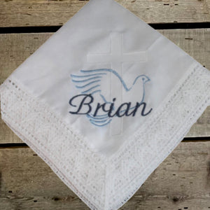 Personalized Linen Handkerchief