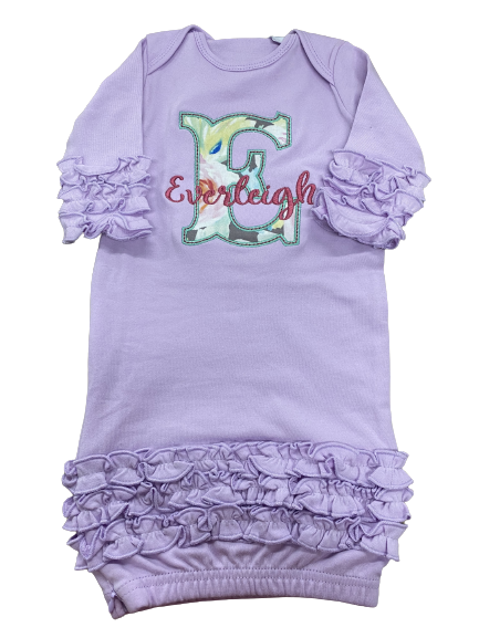 Everleigh Ruffle Baby Gown