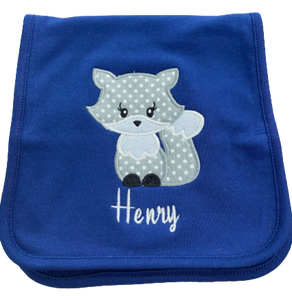 Henry/Fox Baby Burp Cloth