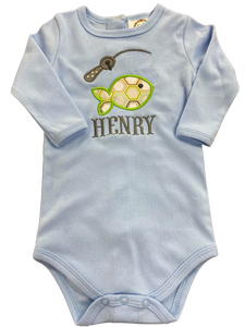 Henry Fishing Baby Onesie