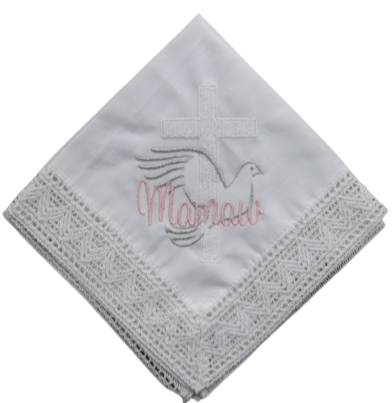 Mamaw Linen & Lace Handkerchief