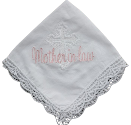 Mother-in-Law Linen & Lace Handkerchief